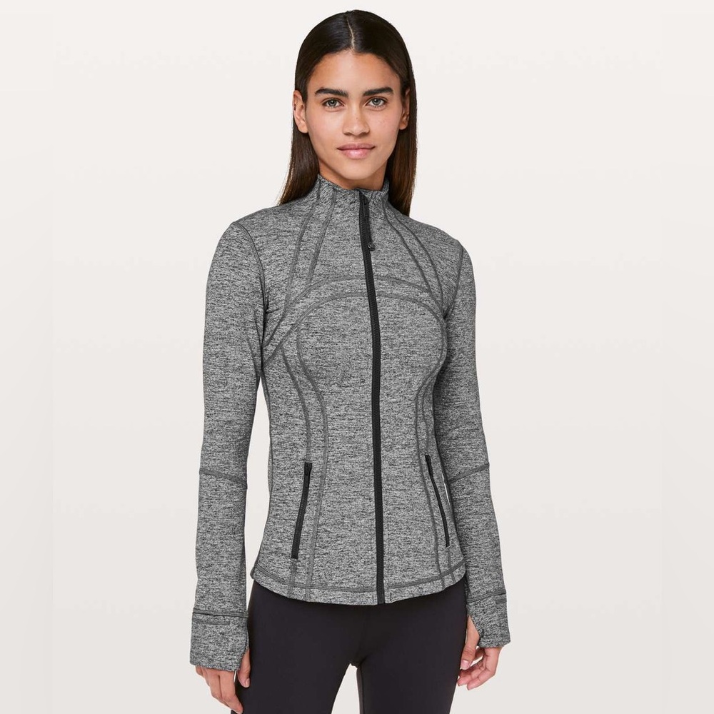 Lululemon Define Jacket Heathered Black, Size 6 Excellent Condition - Picture 1 of 7